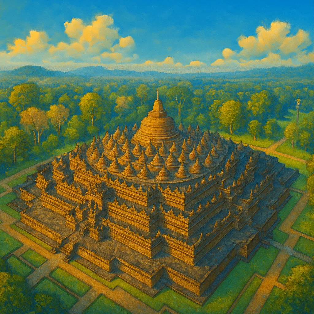 Görsel: Borobudur Tapınağı, Yogyakarta / Endonezya