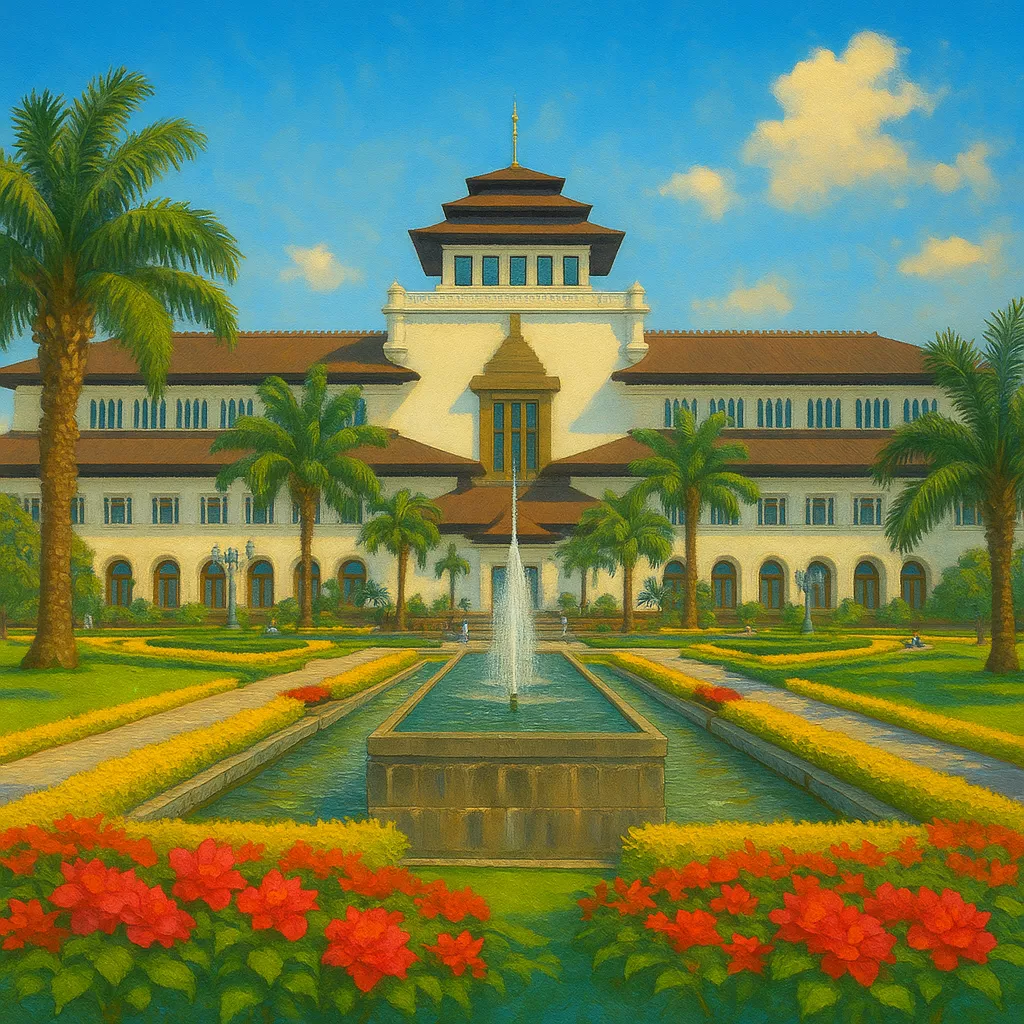 Görsel: Gedung Sate, Bandung / Endonezya