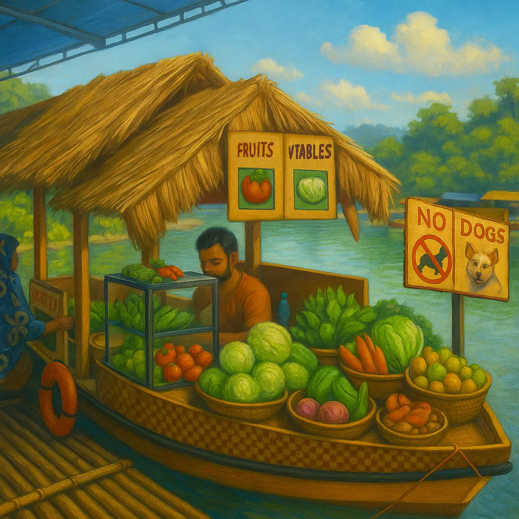 Görsel: Lembang Floating Market, Bandung / Endonezya