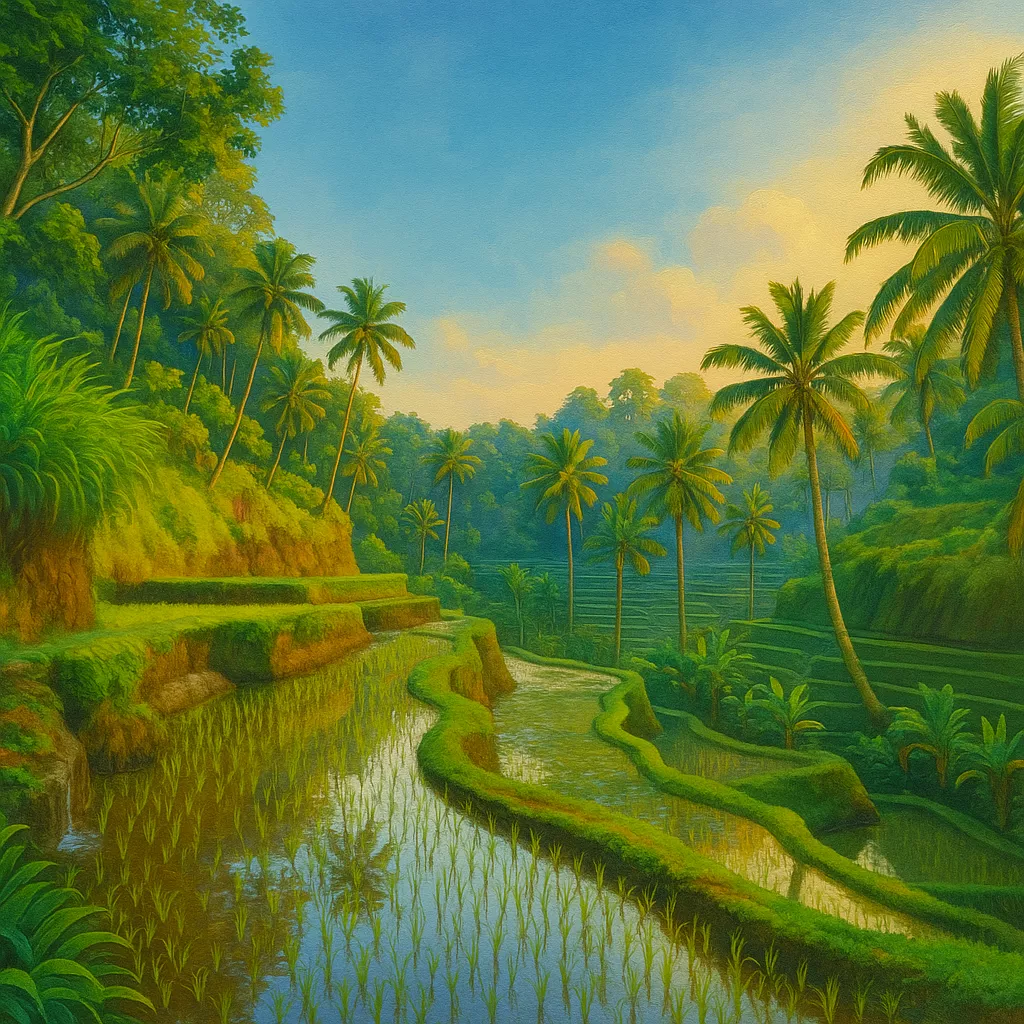 Görsel: Tegallalang Pirinç Terasları, Ubud / Endonezya