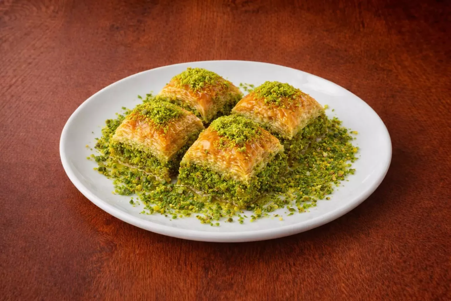 Görsel: Geleneksel Türk Mutfağı Fıstıklı Baklava Tatlısı