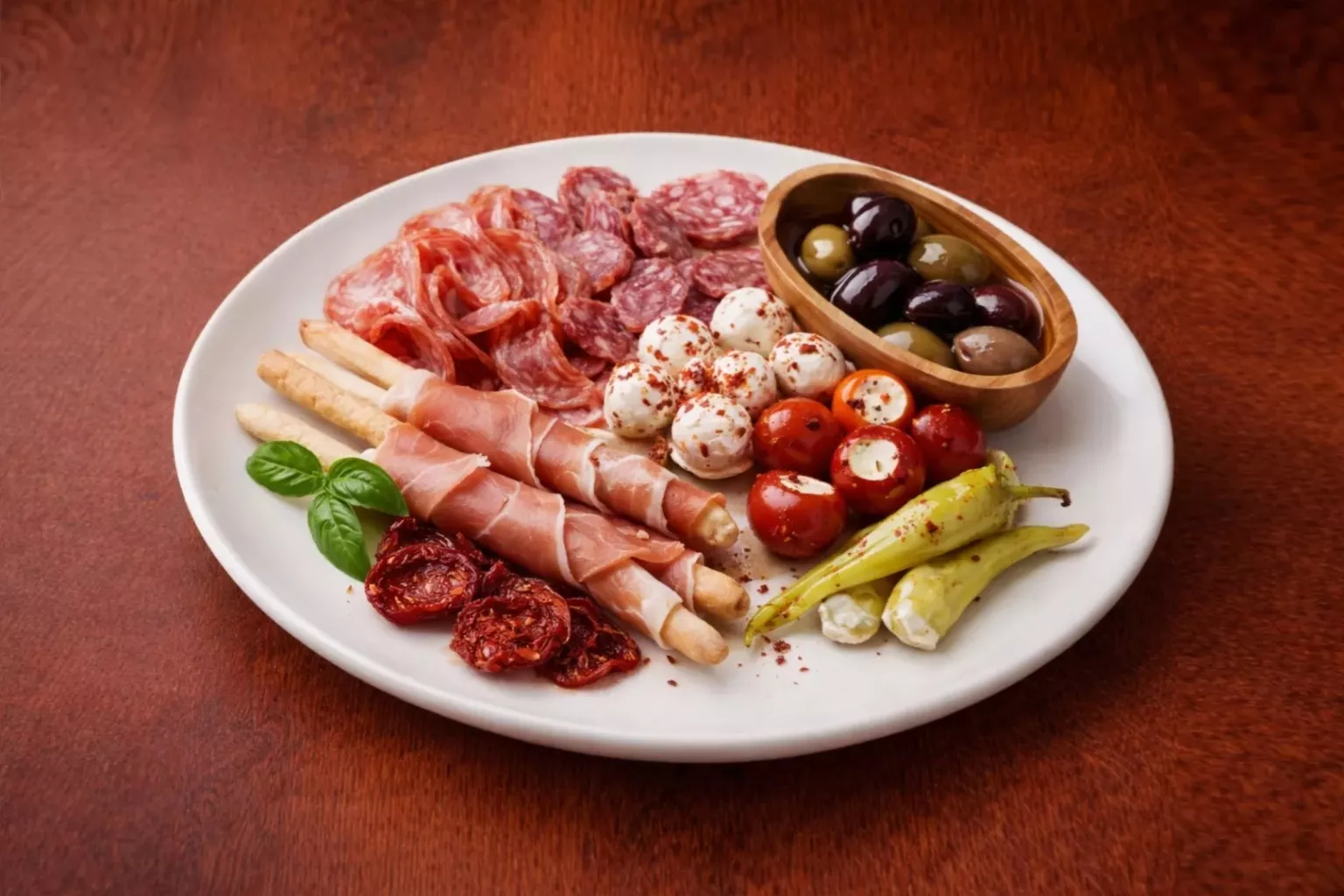Görsel: Geleneksel İtalyan Mutfağı Aperatif Antipasto.