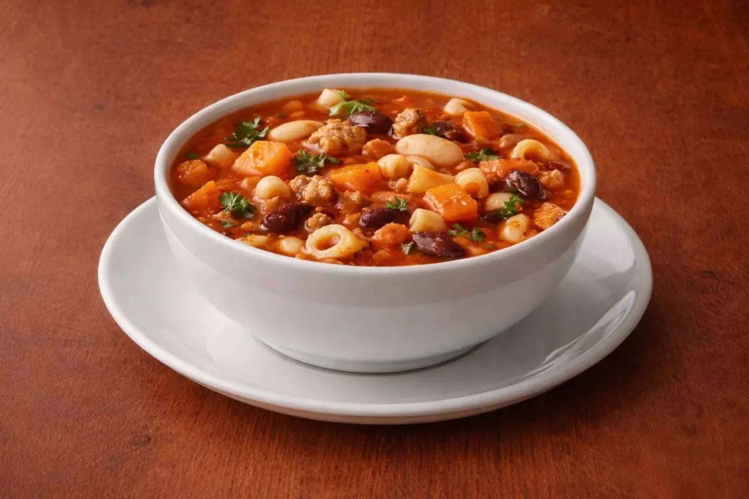 Görsel: Geleneksel İtalyan Mutfağı Pasta e Fagioli Çorbası