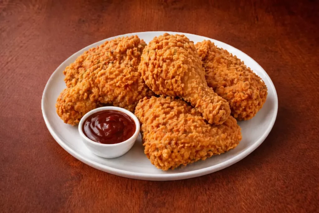 Görsel: Geleneksel Amerikan Mutfağı Fried Chicken Kızarmış Tavuk