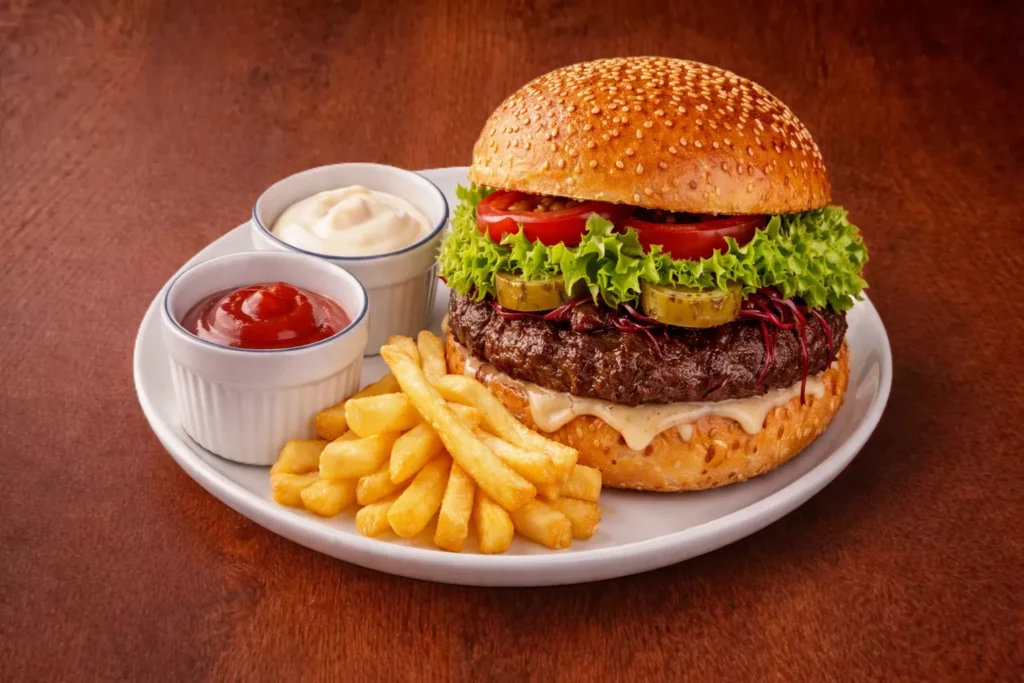 Görsel: Geleneksel Amerikan Mutfağı Hamburger