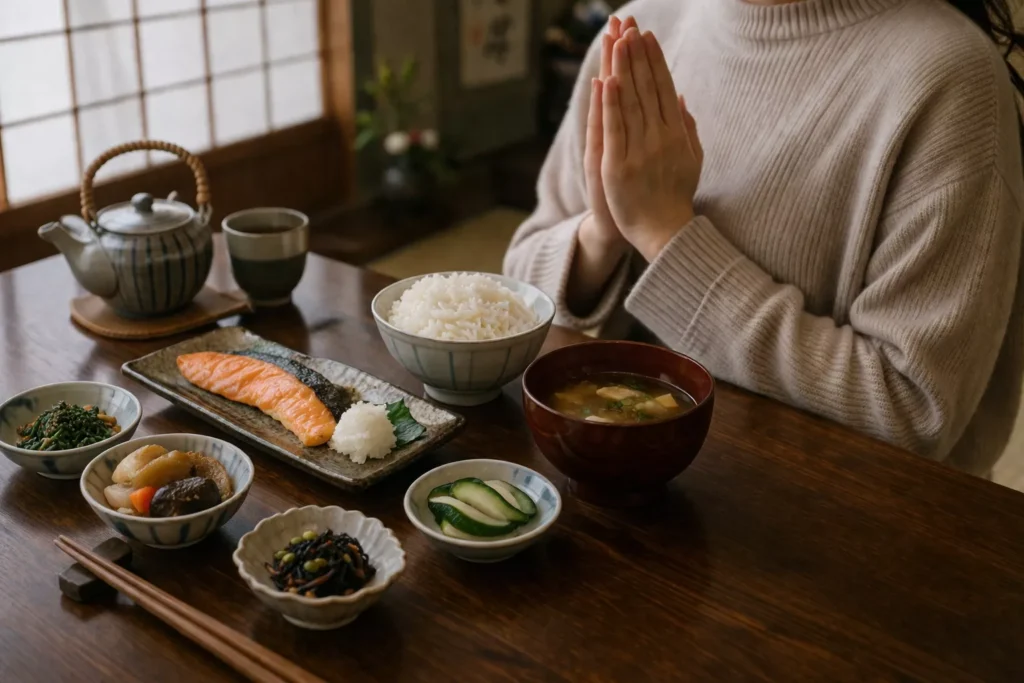 Görsel: Japon Yemek Kültüründe Şükran ve Saygıyı Temsil Eden Itadakimasu Anı