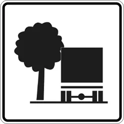 Görsel: Ağaç Engeli (PL-13b) Trafik Levhası