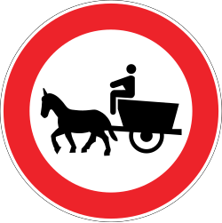 Görsel: At Arabası Giremez (TT-13) Trafik Levhası