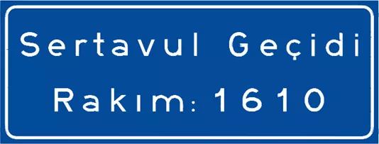 Görsel: Coğrafi Bilgi Levhası (Dağ Geçidi) (B-11a) Trafik Levhası