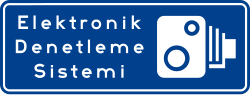 Görsel: Elektronik Denetleme Sistemi (EDS) (B-61c) Trafik Levhası