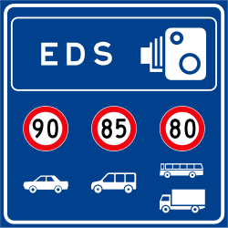 Görsel: Elektronik Denetleme Sistemi (EDS) (B-61f) Trafik Levhası