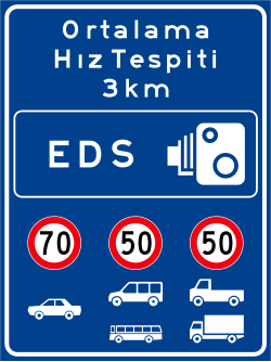 Görsel: Elektronik Denetleme Sistemi (EDS) (B-61g) Trafik Levhası
