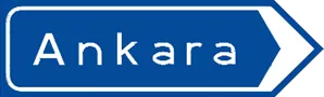 Görsel: Kavşak İçi Yön Levhası (B-5a) Trafik Levhası