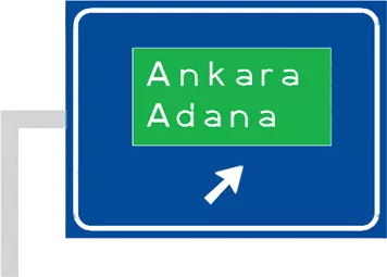 Görsel: Konsola Asılan (T ve L Tipi) (B-1c) Trafik Levhası