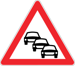 Görsel: Olası Trafik Sıkışıklığı (T-38) Trafik Levhası