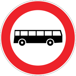 Görsel: Otobüs Giremez (TT-10b) Trafik Levhası