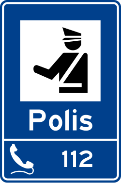 Görsel: Polis (B-41) Trafik Levhası