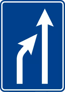 Görsel: Şerit Düzenleme Levhası (B-50h) Trafik Levhası