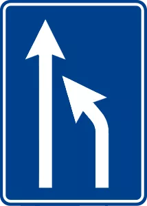 Görsel: Şerit Düzenleme Levhası (B-50ı) Trafik Levhası