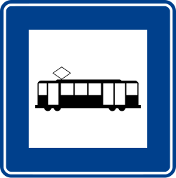 Görsel: Tramvay Durağı (B-59) Trafik Levhası