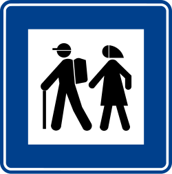 Görsel: Yürüyüş Başlangıcı (B-32) Trafik Levhası